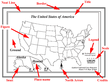 What Is A Neatline The Elements Of A Map - Danryan.us