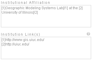 Example of the correct way to include multiple links.